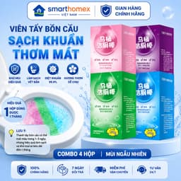 th_Set 4 Hộp Thả Bồn Cầu, Viên Tẩy Bồn Cầu Khử Mùi Hôi Diệt Vi Khuẩn 1tuần An Toàn Không Độc Hại 1