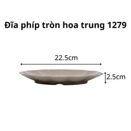 Đĩa Phíp Việt Nhật Đựng Thực Phẩm 1278/1279/1280, Đĩa Nhựa Hoa Văn Bền Đẹp - DOMUS 3