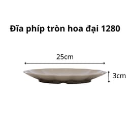 Đĩa Phíp Việt Nhật Đựng Thực Phẩm 1278/1279/1280, Đĩa Nhựa Hoa Văn Bền Đẹp - DOMUS 2