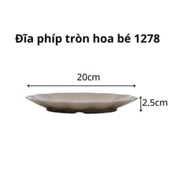 Đĩa Phíp Việt Nhật Đựng Thực Phẩm 1278/1279/1280, Đĩa Nhựa Hoa Văn Bền Đẹp - DOMUS 4