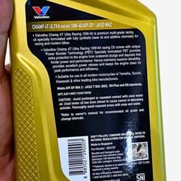 ( Dầu Nhớt Xe Số ) Valvoline Ultra Racing Champ 4T 10W-40 (1L) Full Tổng hợp Made in singapore >>>> 4