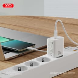 Bộ sạc nhanh XO Việt Nam CE15 – Công suất PD 20W, kèm cáp Type C sang IOS chống cháy, phích cắm EU nhỏ gọn | XO CE15 2