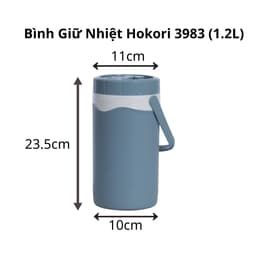 Bình Giữ Nhiệt Hokori Giữ Nóng Lạnh 3983/3984, Ca Giữ Nhiệt Inox Dung Tích Lớn - DOMUS 5