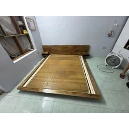 Giường Bay Gỗ Thông Cao cấp Gắn Đèn LED – Giường Ngủ Lơ Lửng Kiểu Nhật Sang Trọng, 3