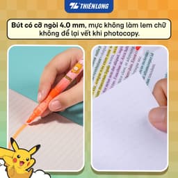 Combo 5 Bút dạ quang Thiên Long Free-Ink Pokémon HL-020/PKM 4
