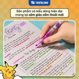Combo 5 Bút dạ quang Thiên Long Free-Ink Pokémon HL-020/PKM 5