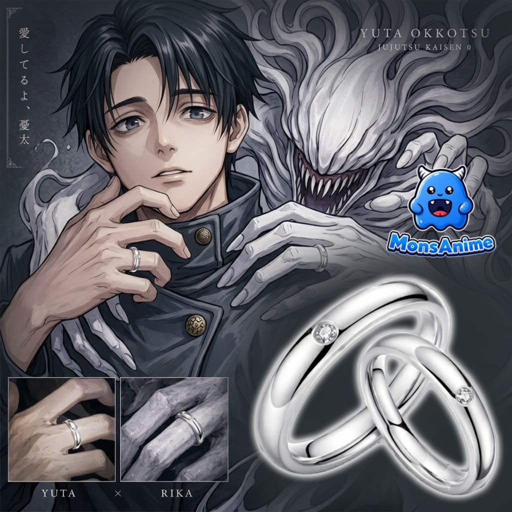 Nhẫn Cặp Yuta Okkotsu Và Rika Jujutsu Kaisen Chú Thuật Hồi Chiến Cosplay Anime Đủ Các Size
