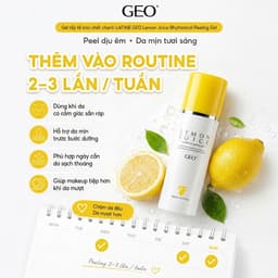 Gel Tẩy Tế Bào Chết Geo Lamy Chiết Xuất Chanh 160ml – Làm Sạch Sâu Tế Bào Chết, Dưỡng Sáng Da 9