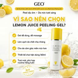 Gel Tẩy Tế Bào Chết Geo Lamy Chiết Xuất Chanh 160ml – Làm Sạch Sâu Tế Bào Chết, Dưỡng Sáng Da 6