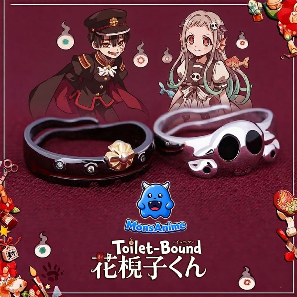 Nhẫn Đôi Hanako Kun Yashiro Nene Jibaku Shounen Hanako Kun Anime Cosplay Điều Chỉnh Size