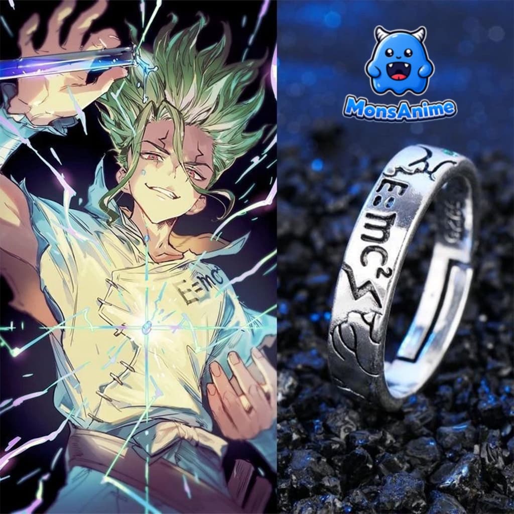 Nhẫn Dr.STONE Ishigami Senku Anime Cosplay Phụ Kiện Thời Trang Điều Chỉnh Size Unisex