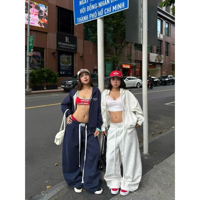 Quần dài ống rộng trơn ver2 nam nữ nỉ ép 2 da phong cách unisex