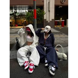 Quần dài ống rộng trơn ver2 nam nữ nỉ ép 2 da phong cách unisex 4