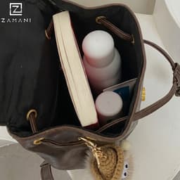 Balo Da Nữ Mini Dây Rút Thời Trang Phối Đồ Siêu Xinh ZAMANI B0041 Đi Học, Đi Chơi 7