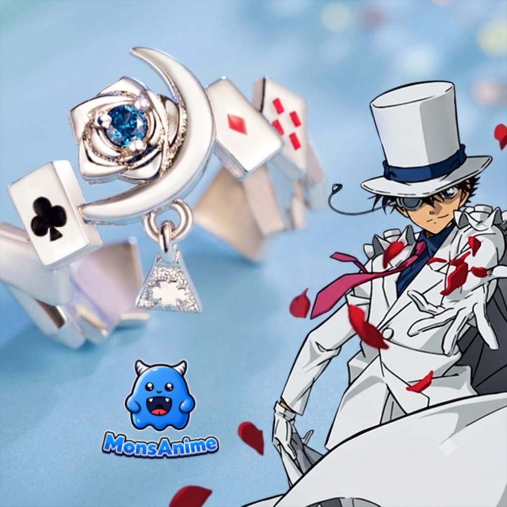 Nhẫn Kaito Kid Thám Tử Conan Anime Cosplay Siêu Trộm Phụ Kiện Thời Trang Fan Anime