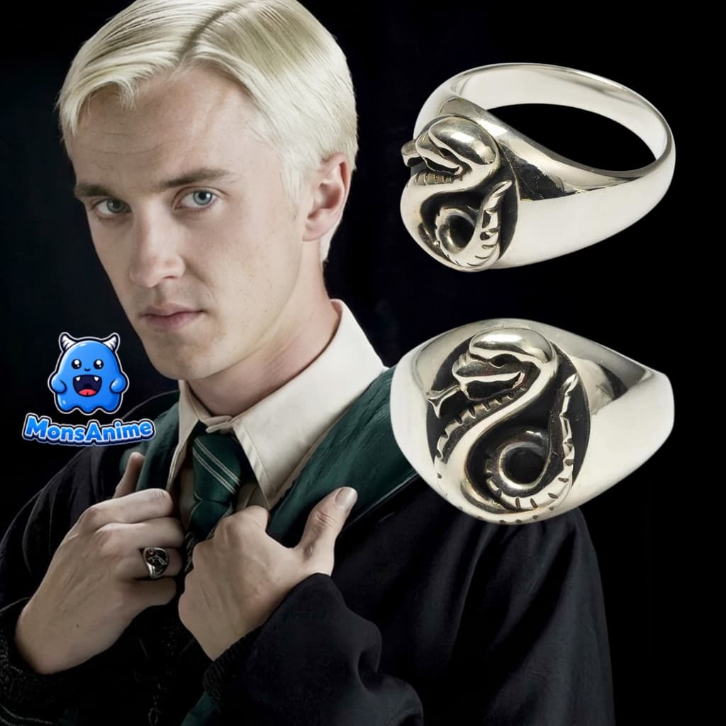 Nhẫn Draco Malfoy Hogwarts Harry Potter Phụ Kiện Cosplay Phù Thủy Freesize