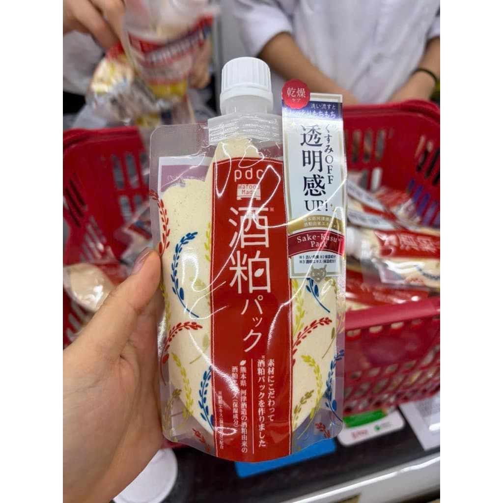 MẶT NẠ BÃ RƯOU SAKE PDC NHẬT BẢN GIÚP DA TRẮNG SÁNG ĐỀU MÀU GÓI 170g