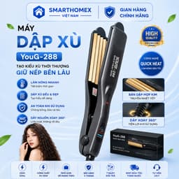 Máy Dập Phồng Tóc YOUG 288 Tạo Chân Tóc Bồng Bềnh Trục Gốm Gia Nhiệt Nhanh Dễ Điều Chỉnh_TH 1