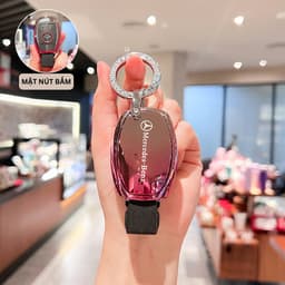 Ốp Bảo Vệ Chìa Khóa Mercedes-Benz Hiệu Ứng Ombre Cao Cấp Chống Trầy, Chống Bám Vân Tay Cho C-Class, GLC 8