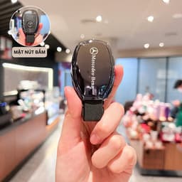 Ốp Bảo Vệ Chìa Khóa Mercedes-Benz Hiệu Ứng Ombre Cao Cấp Chống Trầy, Chống Bám Vân Tay Cho C-Class, GLC 3