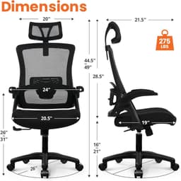 Ghế văn phòng thiết kế công thái học/HP-5004M-B/Hoàng Phú Furniture 2