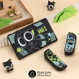 Bộ ốp bảo vệ toàn diện kèm giá đỡ GeekShare chống trầy và nâng cao trải nghiệm cho Nintendo Switch OLED 2