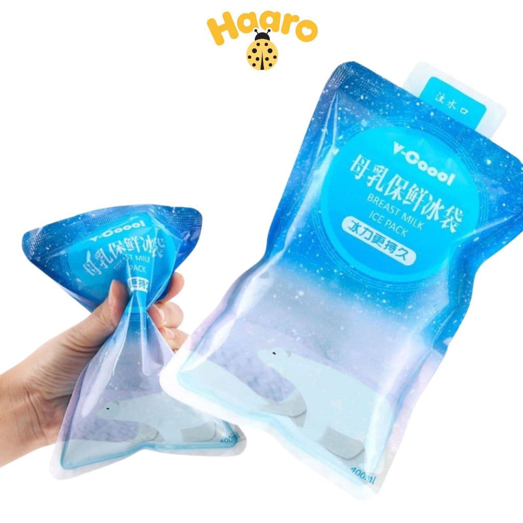 Túi Đá Khô Giữ Lạnh Sữa V-coool 400ml