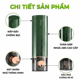 Hộp Đựng Sữa Tắm Có Nút Bấm Nhả Tự Động Treo Tường GD83 - Bình Nhả Nước Rửa Tay Gắn Tường 500ml 3
