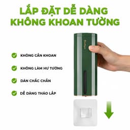 Hộp Đựng Sữa Tắm Có Nút Bấm Nhả Tự Động Treo Tường GD83 - Bình Nhả Nước Rửa Tay Gắn Tường 500ml 6