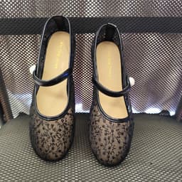Giày Búp Bê - Giày Bệt Nữ Mary Jane Ren Quai Ngọc Siêu Xinh - N0024 4