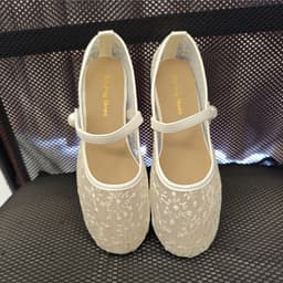 Giày Búp Bê - Giày Bệt Nữ Mary Jane Ren Quai Ngọc Siêu Xinh - N0024 6