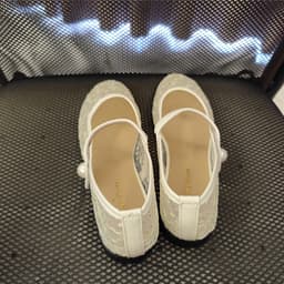 Giày Búp Bê - Giày Bệt Nữ Mary Jane Ren Quai Ngọc Siêu Xinh - N0024 8