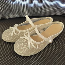 Sục Nữ - Giày Sục Nữ Búp Bê Ren Nơ Quai Ngọc Nữ Tính Thanh Lịch Dễ Phối Đồ - N0027 8