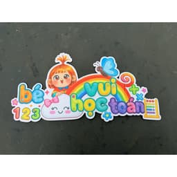 bảng tên nỉ in màu trang trí decor mâm non MINH ANH 2026 2