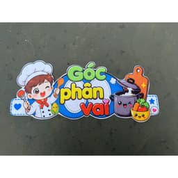 bảng tên nỉ in màu trang trí decor mâm non MINH ANH 2026 6