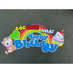 bảng tên nỉ in màu trang trí decor mâm non MINH ANH 2026 7