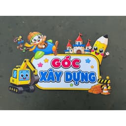 bảng tên nỉ in màu trang trí decor mâm non MINH ANH 2026 9