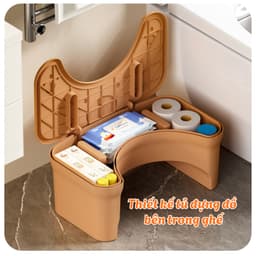 Ghế Kê Chân Toilet GADI – Hỗ Trợ Đi Vệ Sinh Dễ Dàng, Giảm Táo Bón, Tích Hợp Khoang Lưu Trữ Tiện Lợi 4
