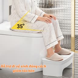 Ghế Kê Chân Toilet GADI – Hỗ Trợ Đi Vệ Sinh Dễ Dàng, Giảm Táo Bón, Tích Hợp Khoang Lưu Trữ Tiện Lợi 2