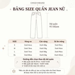 Quần Jean Nữ Ống Suông Thêu Thỏ Cạp Cao, Quần Bò Nữ Suông Rộng 2 Độ Dài 95cm & 102cm Hack Dáng Cực Xinh #8468 8469 8470 4