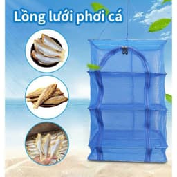 [Hàng Đẹp] Lồng lưới phơi khô nông sản, phơi thực phẩm, phơi cá, chống côn trùng, có thể xếp gọn 7