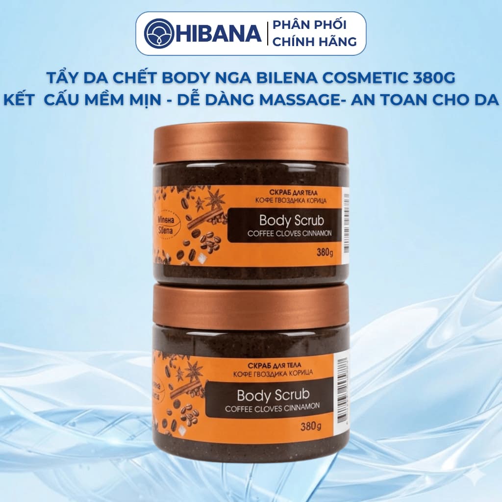 Tẩy Tế Bào Chết Quế Hồi Cafe Bilena Body, Giúp Làm Sạch Tế Bào Chết, Da Mịn Màng, Phục Hồi Da |380GR