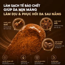Tẩy Tế Bào Chết Quế Hồi Cafe Bilena Body, Giúp Làm Sạch Tế Bào Chết, Da Mịn Màng, Phục Hồi Da |380GR 3