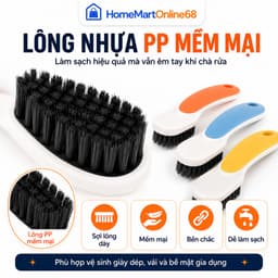 Combo 5 Bàn Chải Đánh Giày Lông Nhựa PP Mềm Mại, Chà Giày Làm Sạch Đa Năng Tiện Lợi | HomeMartOnline68 9