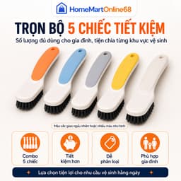 Combo 5 Bàn Chải Đánh Giày Lông Nhựa PP Mềm Mại, Chà Giày Làm Sạch Đa Năng Tiện Lợi | HomeMartOnline68 7
