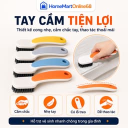 Combo 5 Bàn Chải Đánh Giày Lông Nhựa PP Mềm Mại, Chà Giày Làm Sạch Đa Năng Tiện Lợi | HomeMartOnline68 4