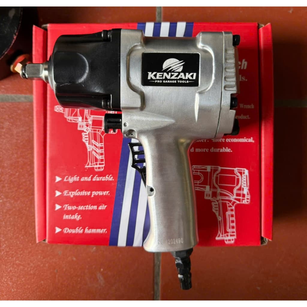 Máy bulong hơi siết mở ốc 1/2 KENZAKI 1000NM liên doanh NHẬT máy siết bulong ô tô, cờ lê khí mở ốc bu lông