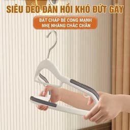 [Hỏa Tốc] Combo 50 Móc Treo Quần Áo Chống Trơn Trượt Xoay 360° – Móc Treo Đa Năng Cho Mọi Loại Quần Áo 4