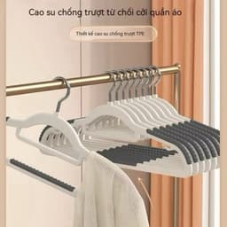 [Hỏa Tốc] Combo 50 Móc Treo Quần Áo Chống Trơn Trượt Xoay 360° – Móc Treo Đa Năng Cho Mọi Loại Quần Áo 2