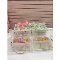 (SET 5 TÚI) Túi nhựa, túi mica, Túi đựng hộp quà, đựng sách vở, 9